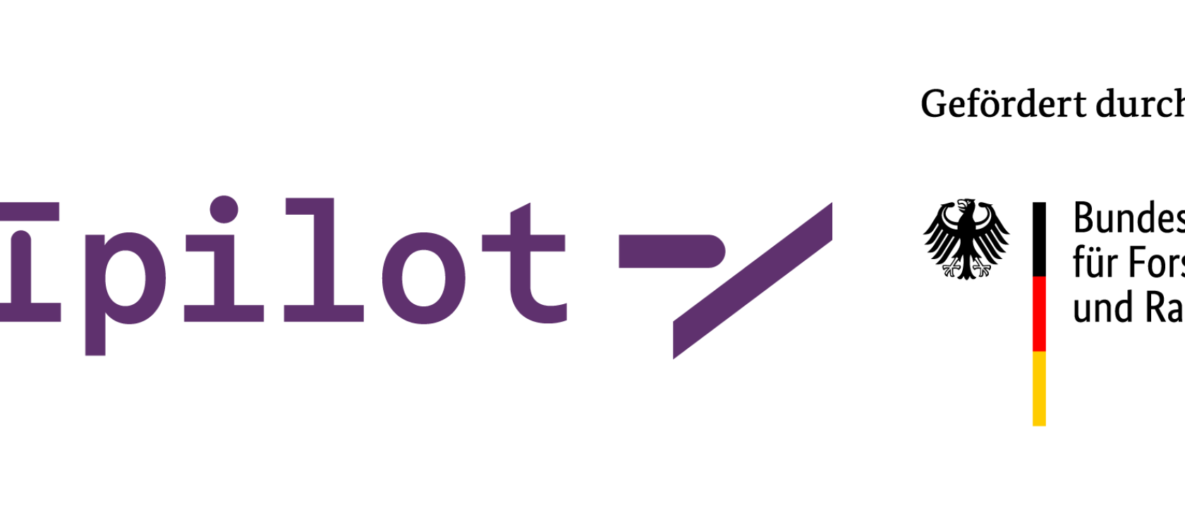Logo des Förderprogramms "DATIpilot Innovationscommunity CommunitE-Innovation", gefördert durch das Bundesminiterium für Forschung, Technologie und Raumfahrt (BMFTR)
