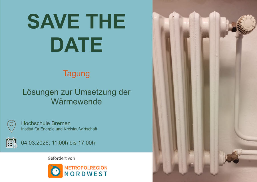 Veranstaltungsplakat zur Tagung "Lösungen zur Umsetzung der Wärmewende