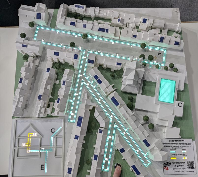 Modell kalte Nahwärme im Pilotprojekt