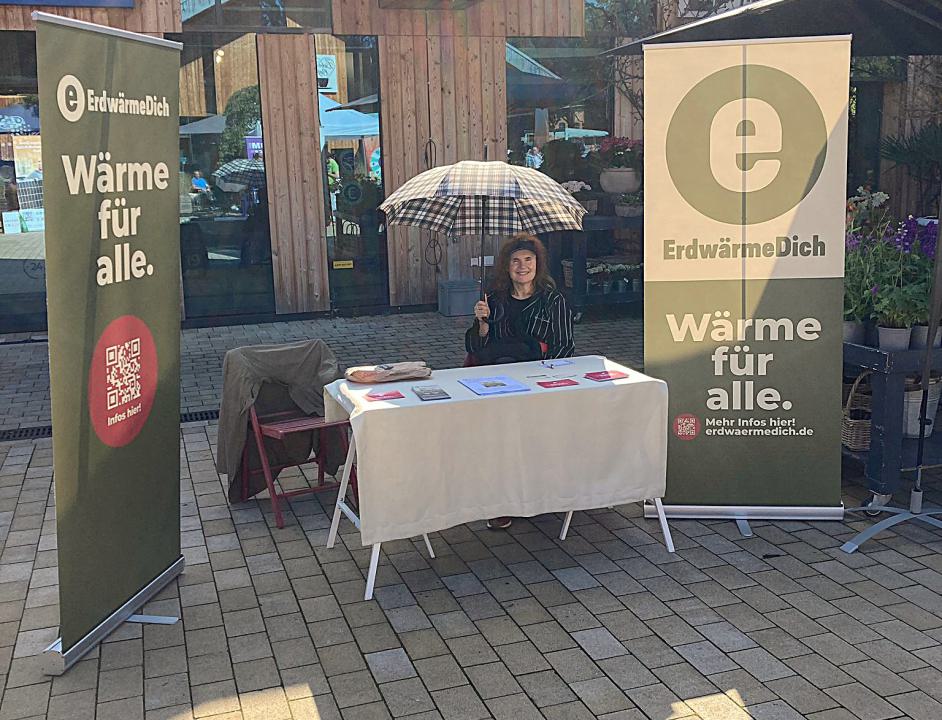 ErdwärmeDich-Stand beim Oberneulander Nachhaltigkeitsmarkt 2025, Foto: ErdwärmeDich