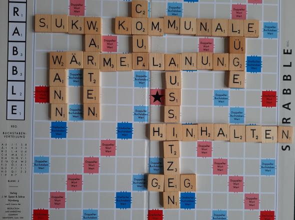 Scrabble-Bild zur kommunalen Wärmeplanung in Bremen