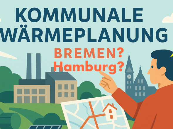 Verglaich der kommunalen Wärmeplanng Hamburg und Bremen