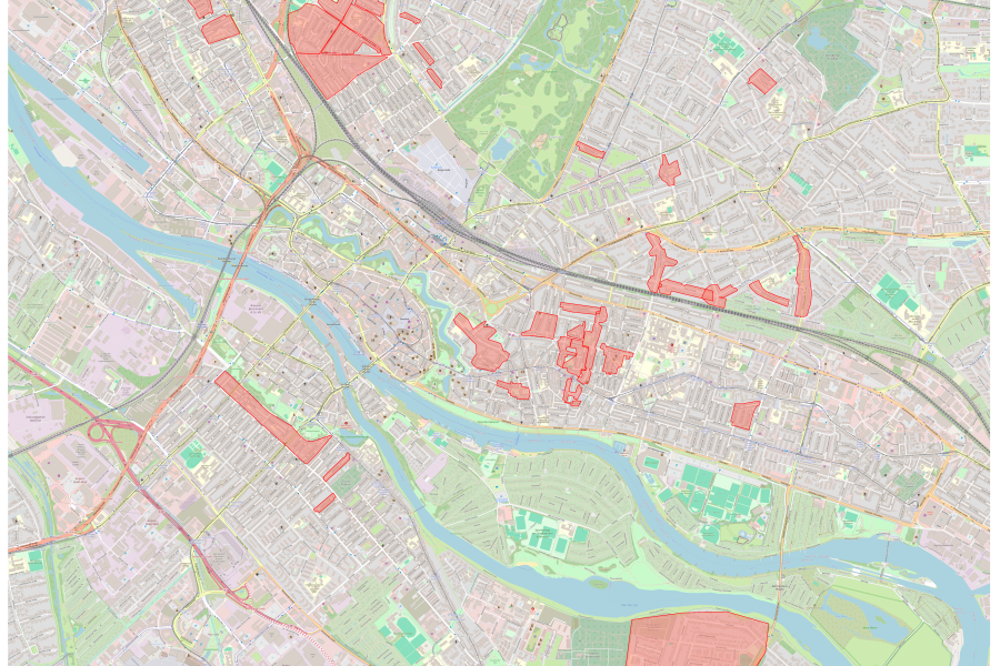 Übersicht bereits bestehender ErdwärmeDich-Cluster in Bremen im Januar 2026. Karte: Christian Beck