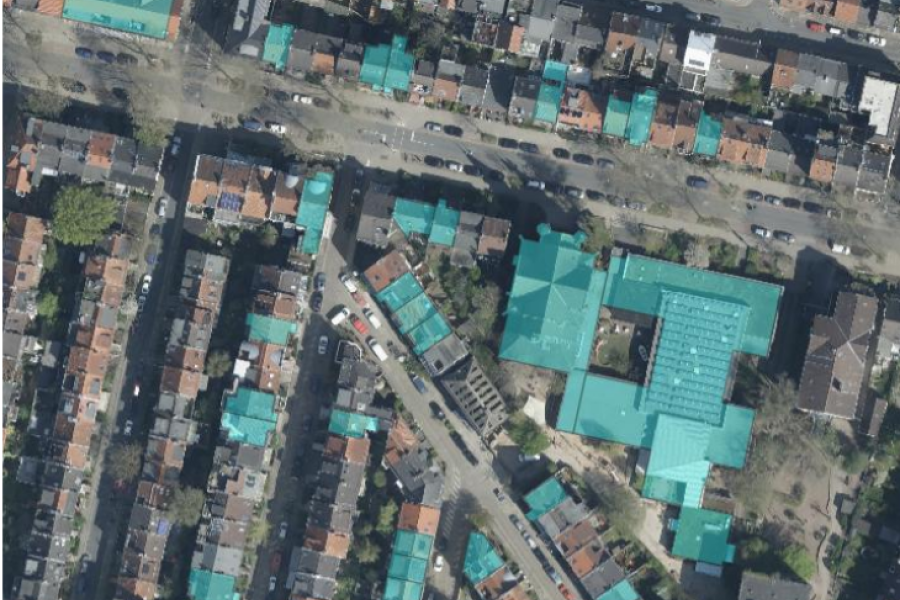 Pilotgebiet, Abb. aus: UTEC GmbH: Machbarkeitsstudie - Anergienetz Humboldtstraße Bremen