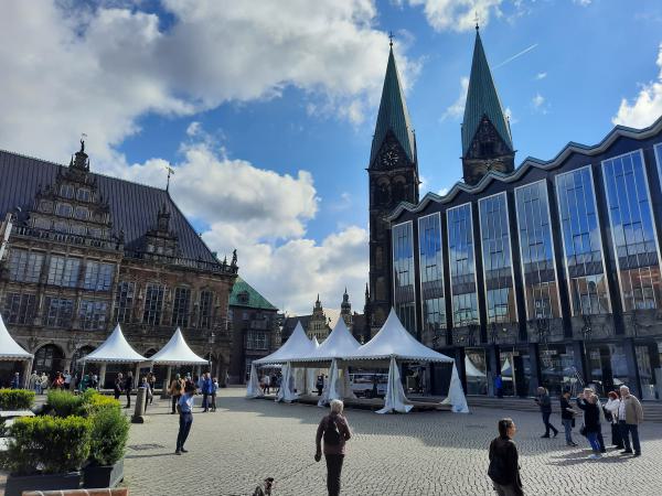Rathaus und Haus der Bürgerschaft am Markt in Bremen, Foto: ErdwärmeDich: Andreas Kisters Rathaus und Haus der Bürgerschaft am Markt in Bremen