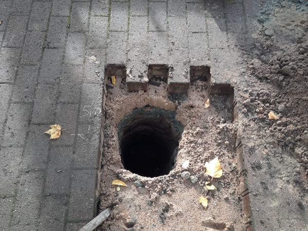 Festlegung des Bohrlochs Humboldtstr. 179