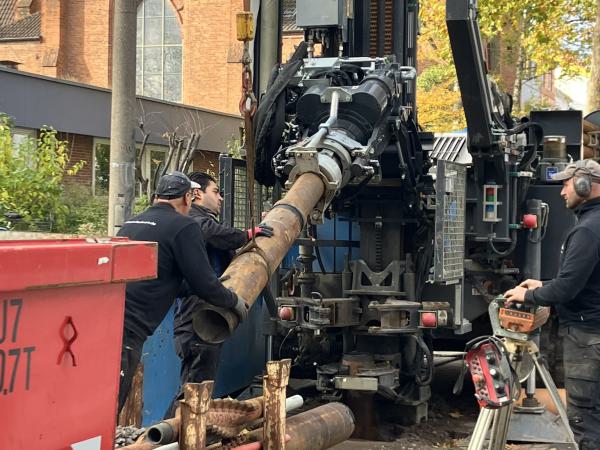 Bohrarbeiten: Probebohrung Pilotprojekt am 03.11.2025